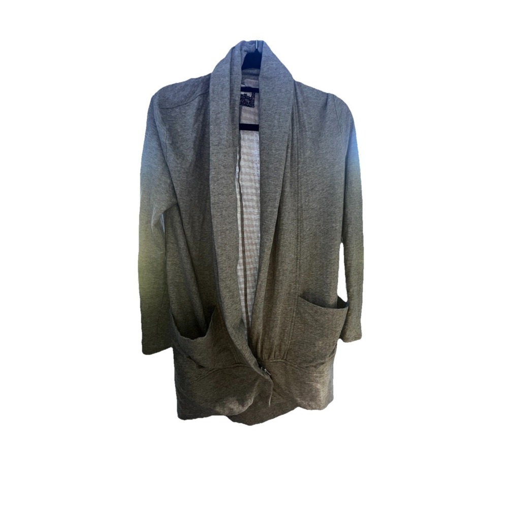 ANTHROPOLOGIE Pure & Good Small Draped Cocoon Cardigan Green Pockets Small